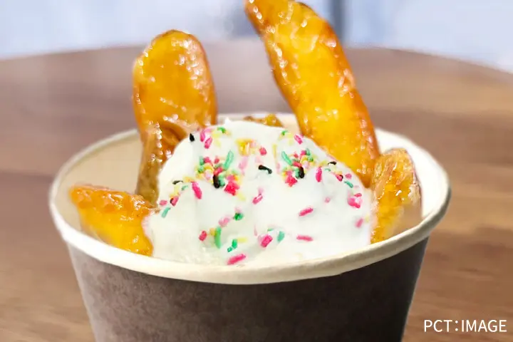 カリカリ芋のアイスディップ